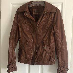 Charming Charlie faux leather jacket